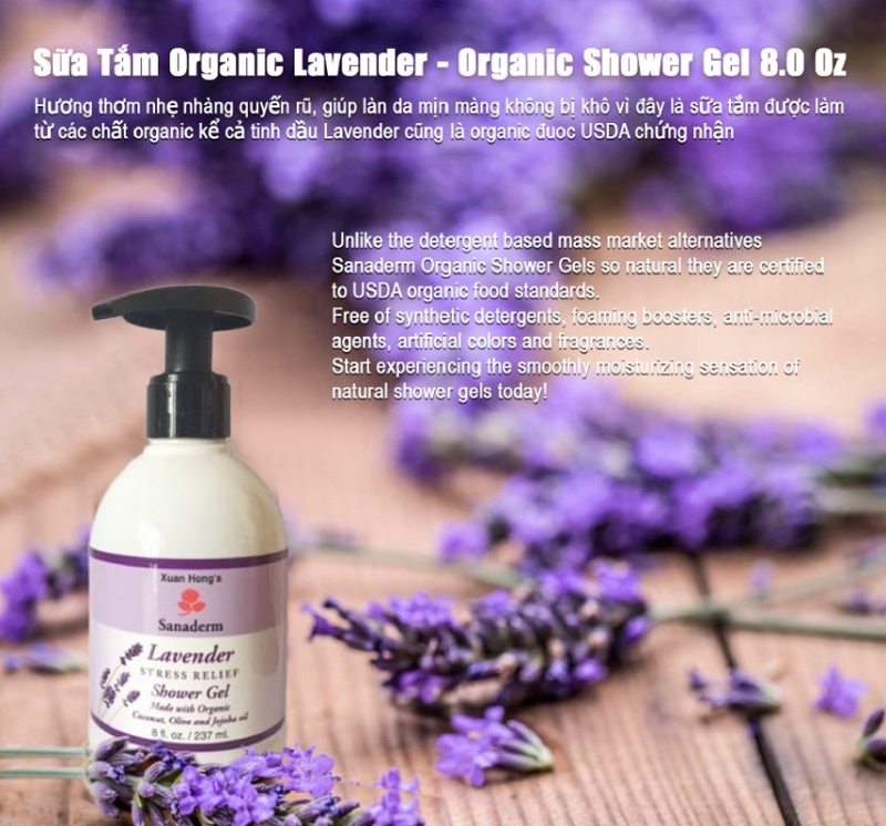 Organic Shower Gel - Lavender
